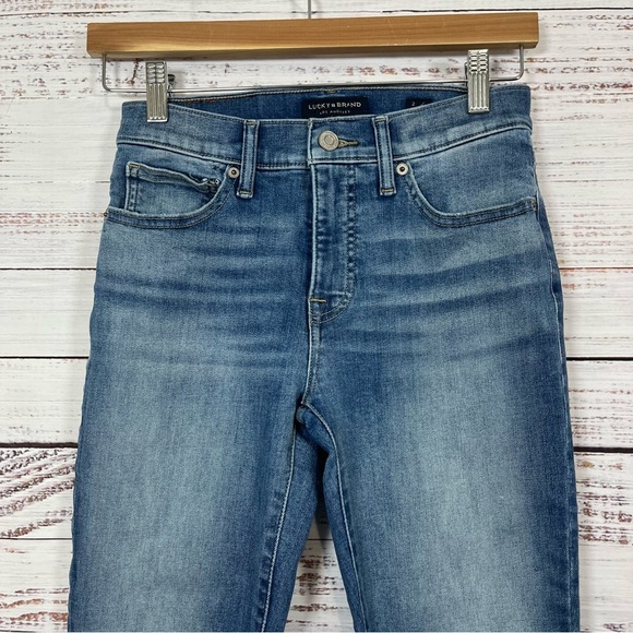 Lucky Brand AVA Blue Mid Rise Skinny Ankle Jeans - Picture 2 of 13